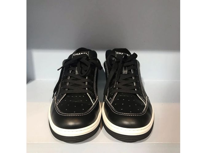 CHANEL Scarpe da ginnastica T.Unione Europea 45 vacchetta Nero - vista 4