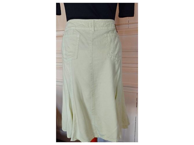 Falda Cerruti 1881 de Lyocell Tencel Verde Claro - vista 11