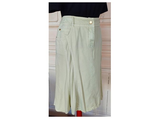 Falda Cerruti 1881 de Lyocell Tencel Verde Claro - vista 12