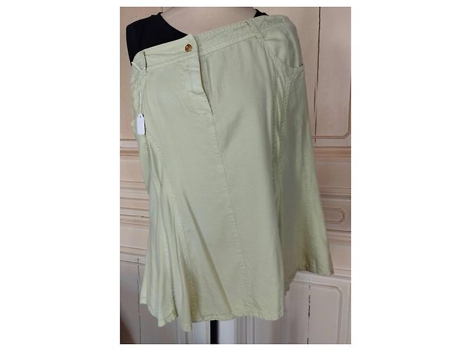 Falda Cerruti 1881 de Lyocell Tencel Verde Claro - vista 13