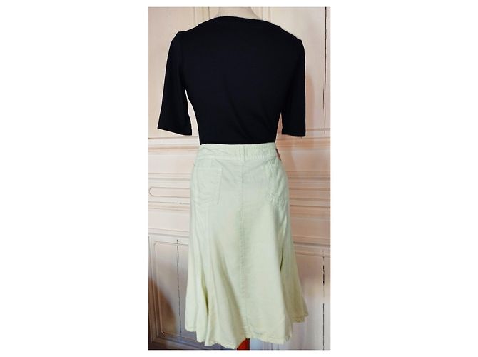 Falda Cerruti 1881 de Lyocell Tencel Verde Claro - vista 3