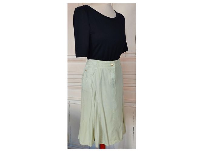 Falda Cerruti 1881 de Lyocell Tencel Verde Claro - vista 5