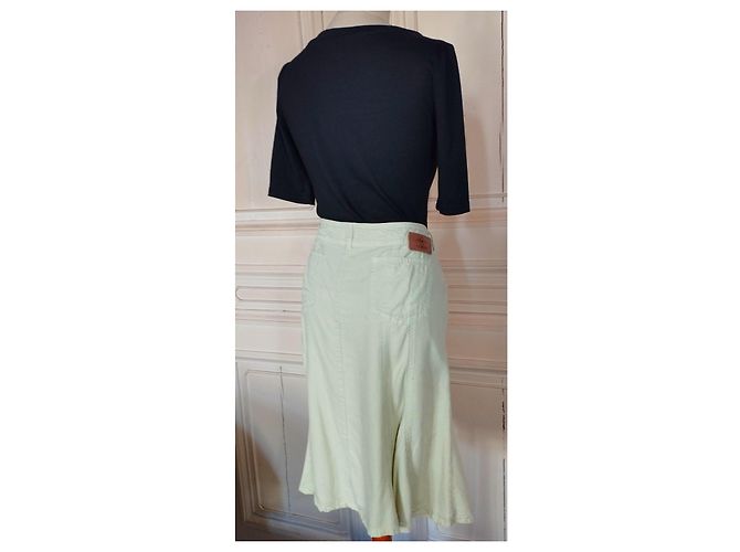 Falda Cerruti 1881 de Lyocell Tencel Verde Claro - vista 6