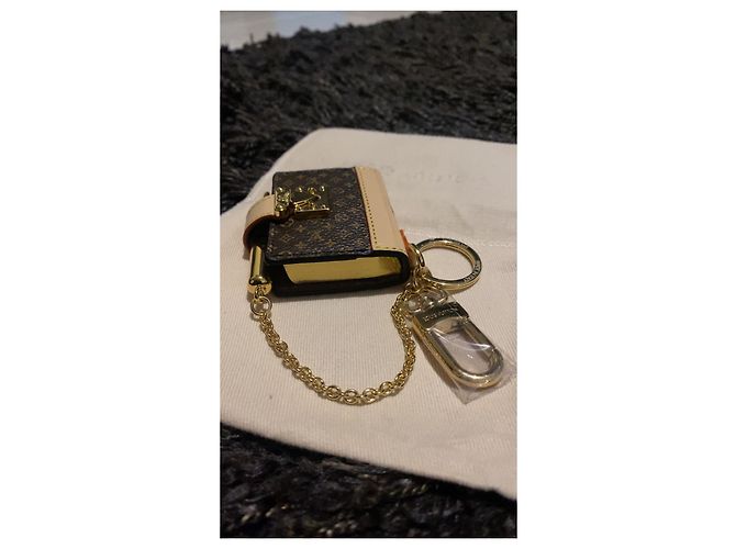 portachiavi, Gioielli borsa Louis Vuitton Marrone - vista 3