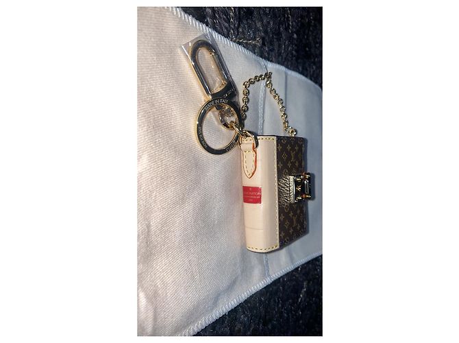 portachiavi, Gioielli borsa Louis Vuitton Marrone - vista 8