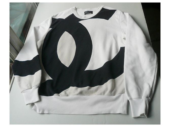 CHANEL Sammler-Sweatshirt mit Monogramm RARE Unisex S44 Mehrfarben - Ansicht 4