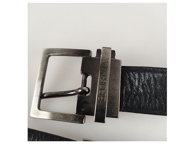 Sportmax Cintura in pelle e metallo. Buono stato. Nero - vista 3
