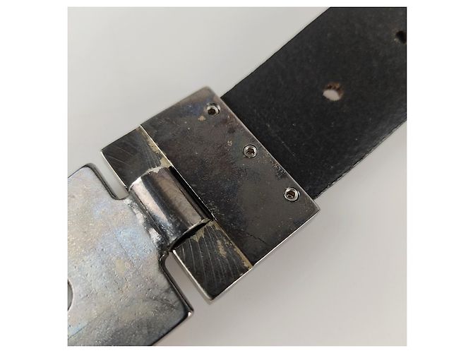 Sportmax Cintura in pelle e metallo. Buono stato. Nero - vista 5