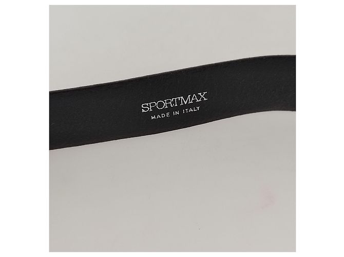 Sportmax Cintura in pelle e metallo. Buono stato. Nero - vista 6