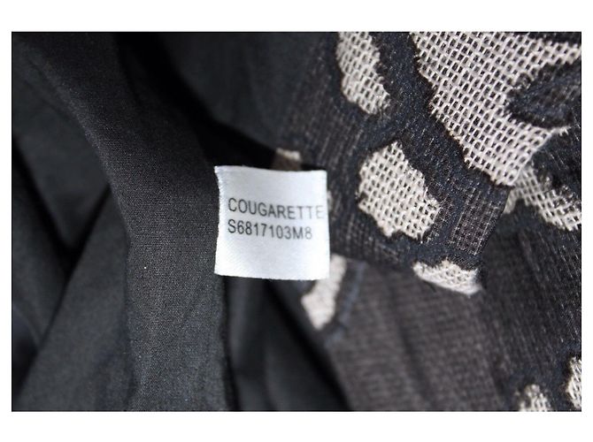 Diane Von Furstenberg Falda lápiz DvF Cougarette de lino y seda Castaño Negro Beige - vista 4
