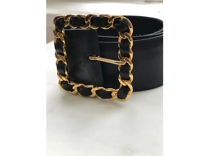 Timeless CHANEL Gürtel T.cm 70 Rindsleder Schwarz - Ansicht 2