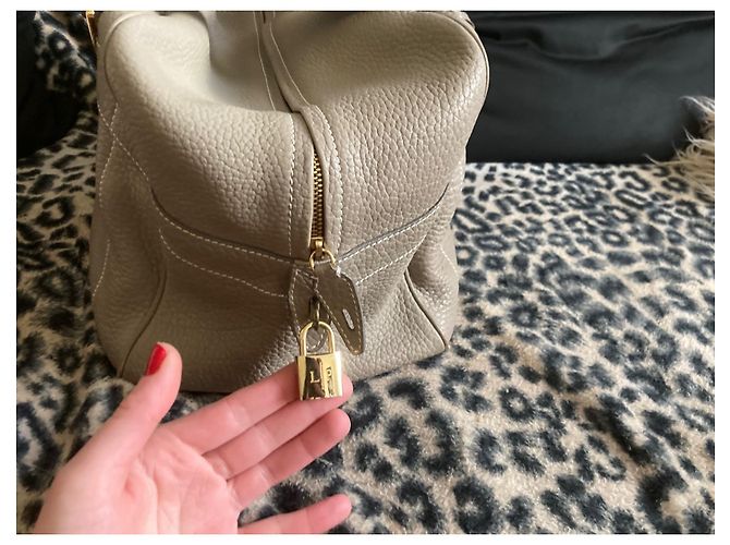 Loro Piana Ledertasche Grau - Ansicht 2