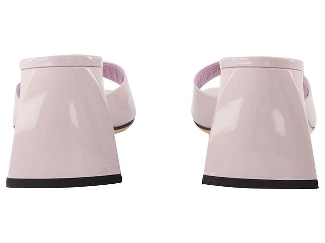 Romy Mule - By Far - Rosa Chiaro - Pelle Verniciata - vista 3