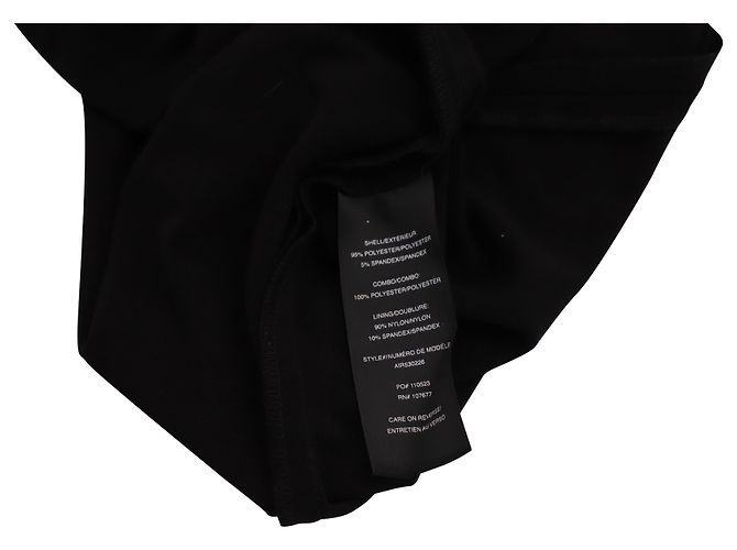 Alice + Olivia Alice & Olivia Ärmelloses Midikleid mit asymmetrischem Saum aus schwarzem Polyester - Ansicht 4