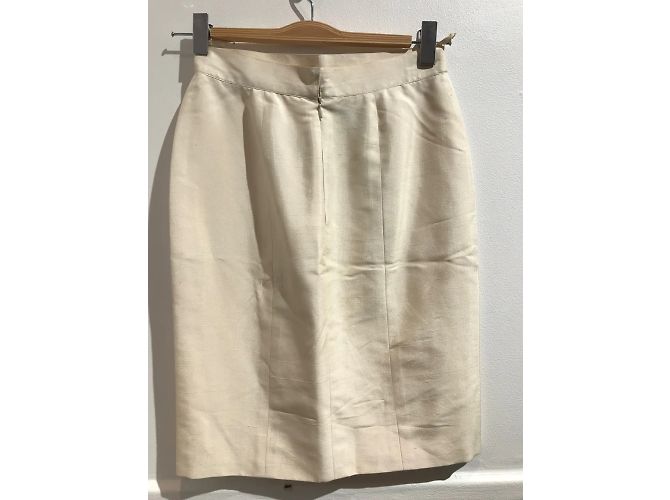 Faldas CHANEL T.Internacional S Seda Crudo - vista 2