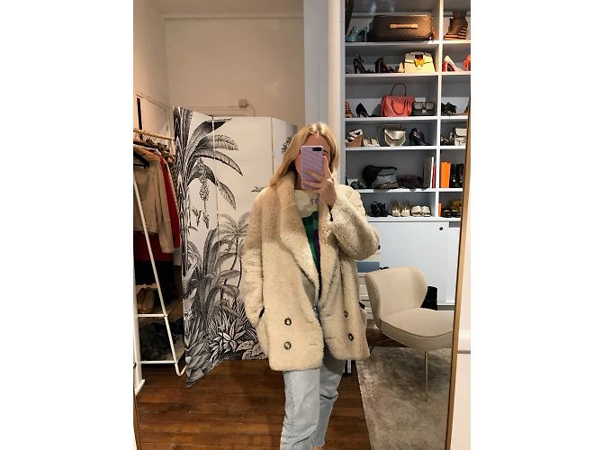 INES ET MARECHAL Jacken T.fr 38 Rindsleder Beige - Ansicht 10