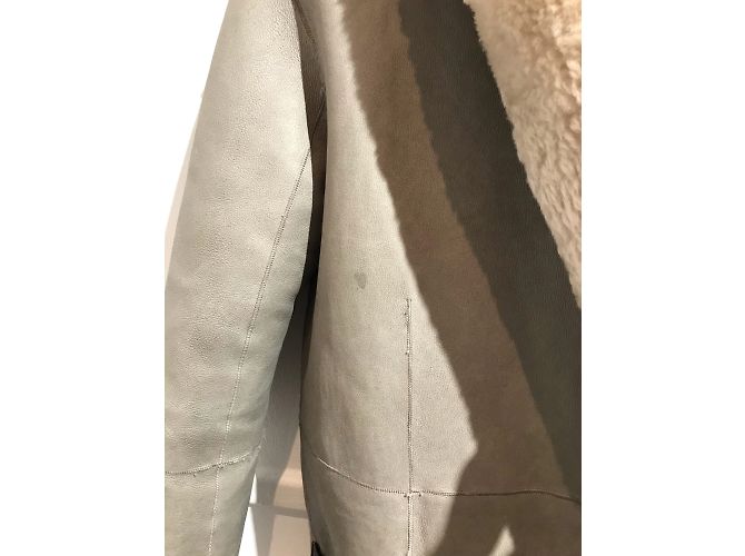 INES ET MARECHAL Jacken T.fr 38 Rindsleder Beige - Ansicht 6
