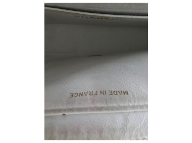 Borsa Chanel Timeless Bianca in Pelle 25 cm Bianco - vista 16