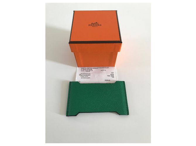 Hermès Manhattan Negro Verde - vista 2