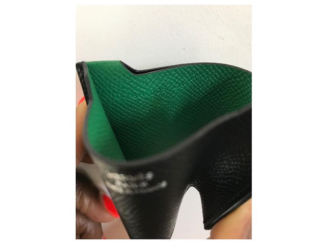 Hermès Manhattan Negro Verde - vista 9