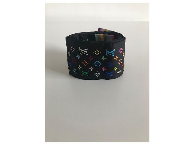 Louis Vuitton Fascia per capelli in seta Murakami con monogramma Multicolore - vista 4