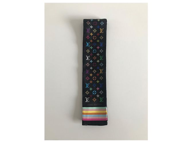 Louis Vuitton Fascia per capelli in seta Murakami con monogramma Multicolore - vista 5