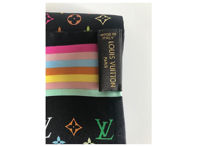Louis Vuitton Fascia per capelli in seta Murakami con monogramma Multicolore - vista 8