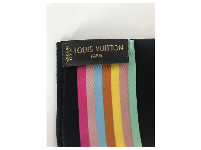 Louis Vuitton Fascia per capelli in seta Murakami con monogramma Multicolore - vista 9