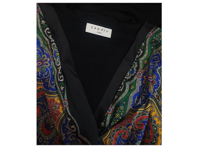 Sandro Kleid Mehrfarbig Viscose Polyamid Größe 36 Mehrfarben - Ansicht 4