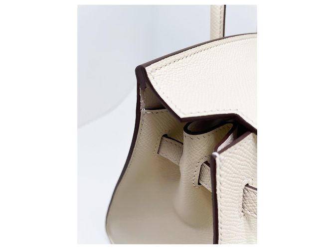 Birkin Hermès Hermes Bikini-TASCHE 25 cm Aus weiß - Ansicht 11