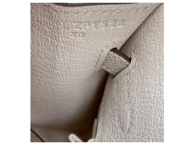 Birkin Hermès Hermes Bikini-TASCHE 25 cm Aus weiß - Ansicht 12