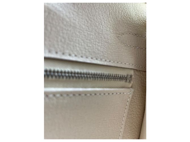 Birkin Hermès Hermes Bikini-TASCHE 25 cm Aus weiß - Ansicht 15
