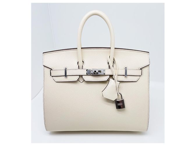 Birkin Hermès Hermes Bikini-TASCHE 25 cm Aus weiß - Ansicht 17