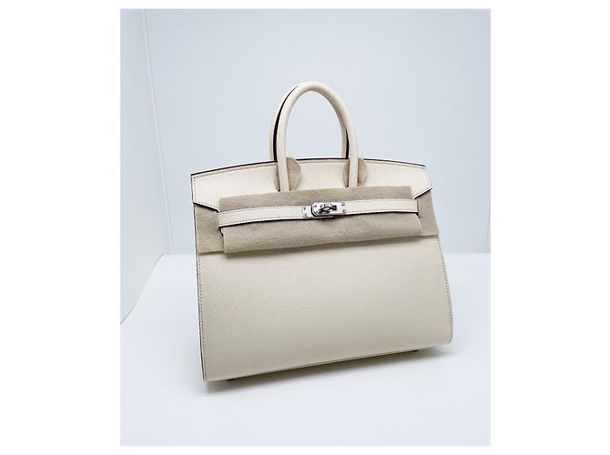 Birkin Hermès Hermes Bikini-TASCHE 25 cm Aus weiß - Ansicht 2