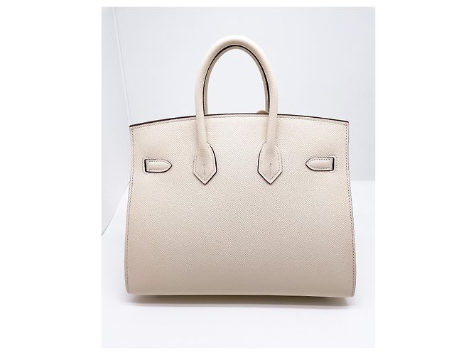 Birkin Hermès Hermes Bikini-TASCHE 25 cm Aus weiß - Ansicht 4