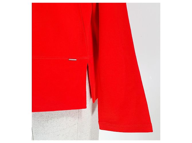 Camicetta Hugo Boss Arancione in Viscosa e Cotone - vista 3