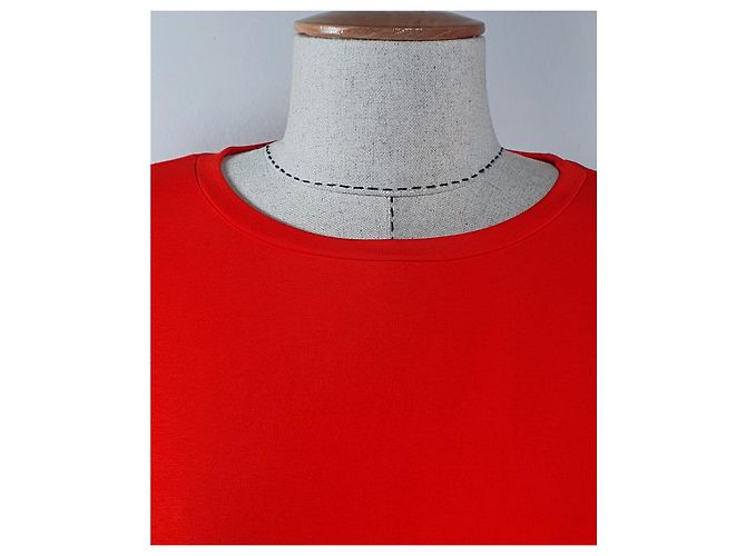 Camicetta Hugo Boss Arancione in Viscosa e Cotone - vista 5