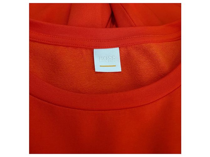 Camicetta Hugo Boss Arancione in Viscosa e Cotone - vista 7