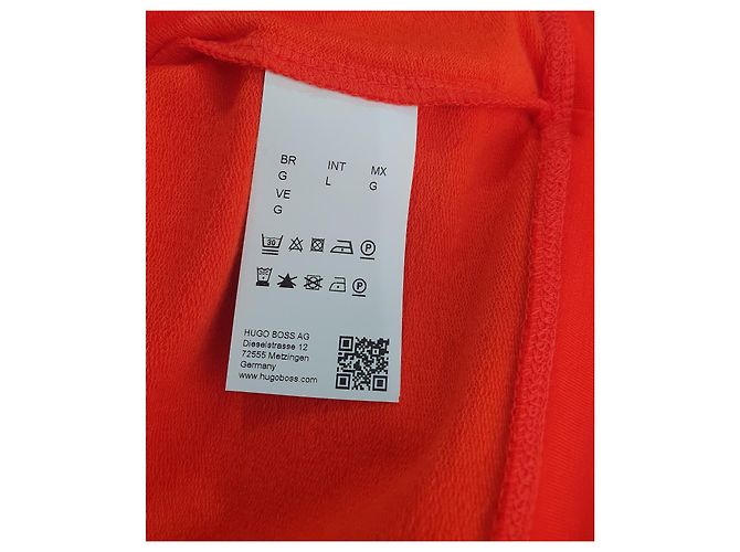 Camicetta Hugo Boss Arancione in Viscosa e Cotone - vista 8