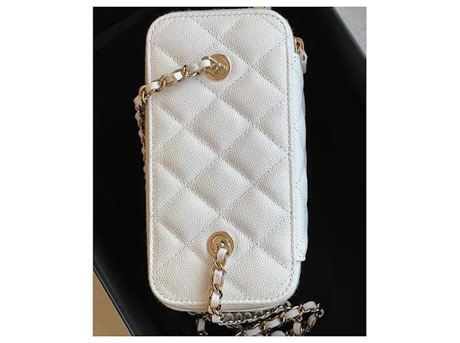 Vanity Neceser Chanel rectangular con bandolera Blanco - vista 2