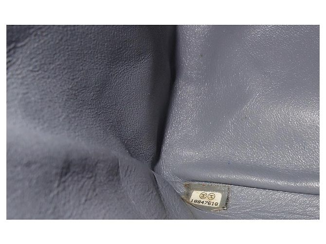 Borsa Chanel 2.55 Maxi in pelle caviar grigia Grigio - vista 5