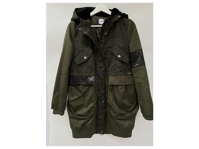 Liu.Jo Chaqueta parka Liu Jo kaki de algodón Caqui - vista 11