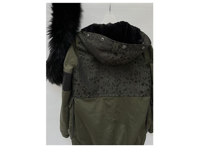 Liu.Jo Chaqueta parka Liu Jo kaki de algodón Caqui - vista 12