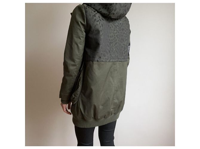 Liu.Jo Chaqueta parka Liu Jo kaki de algodón Caqui - vista 3