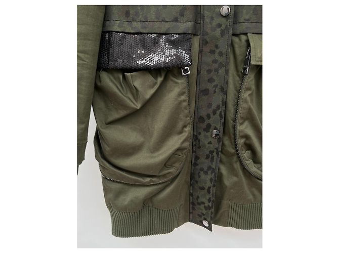 Liu.Jo Chaqueta parka Liu Jo kaki de algodón Caqui - vista 5