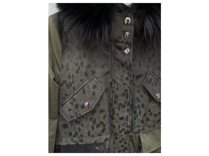 Liu.Jo Chaqueta parka Liu Jo kaki de algodón Caqui - vista 6