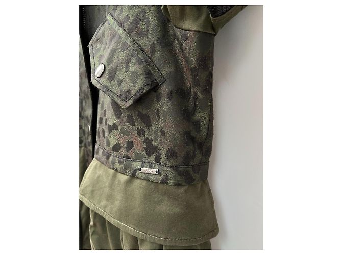 Liu.Jo Chaqueta parka Liu Jo kaki de algodón Caqui - vista 7