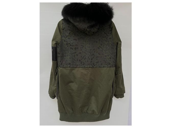 Liu.Jo Chaqueta parka Liu Jo kaki de algodón Caqui - vista 8