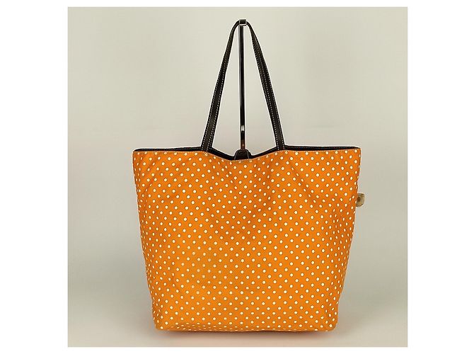 Autre Marque Felisi Einkaufstasche aus wendbarem Canvas Orange - Ansicht 4