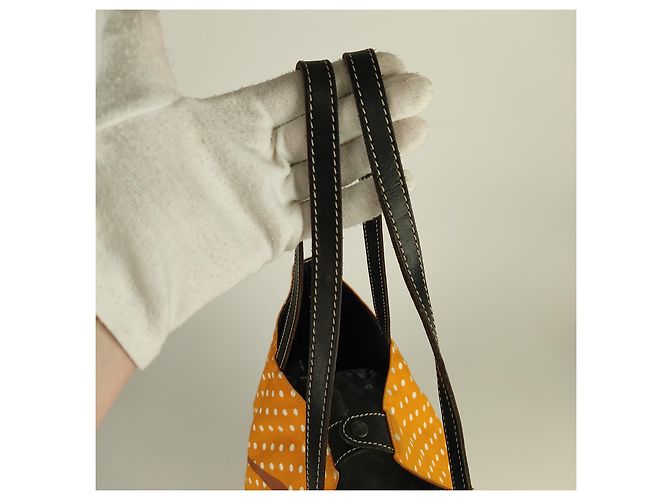 Autre Marque Felisi Einkaufstasche aus wendbarem Canvas Orange - Ansicht 7